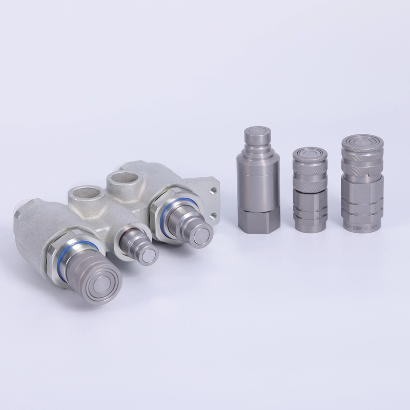 flat face skid steer couplers