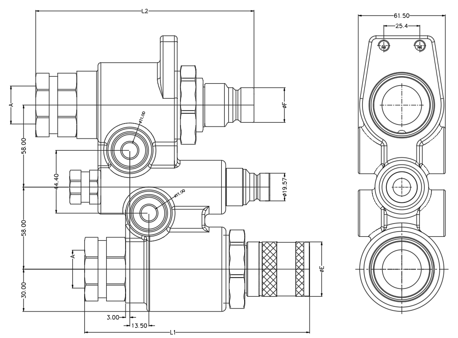 Structure of SSL Series Skid Steer Flat Face Couplers